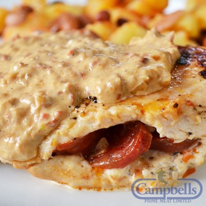 Chicken Supreme With Chorizo Cream Recipe Featured Image - Full Image