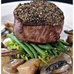 Peppered Fillet of Beef with Whisky Sauce Featured Image - Thumbnail Image