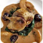 Roast Partridge with Apples, Chestnuts and Cider Recipe Featured Image - Thumbnail Image