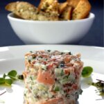 Rillette of Smoked, Poached and Hot Smoked Salmon Recipe Featured Image - Thumbnail Image