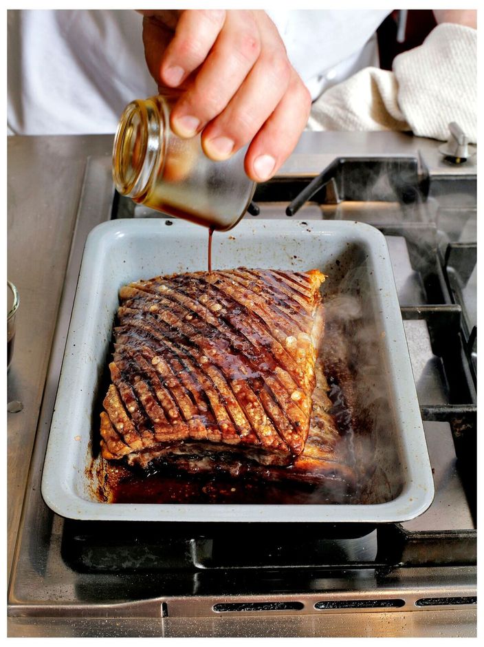 Sticky Pork Belly Recipe Featured Image - Full Image