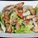 Ceasar Salad with Crispy Chicken Thighs Recipe Featured Image - Thumbnail Image