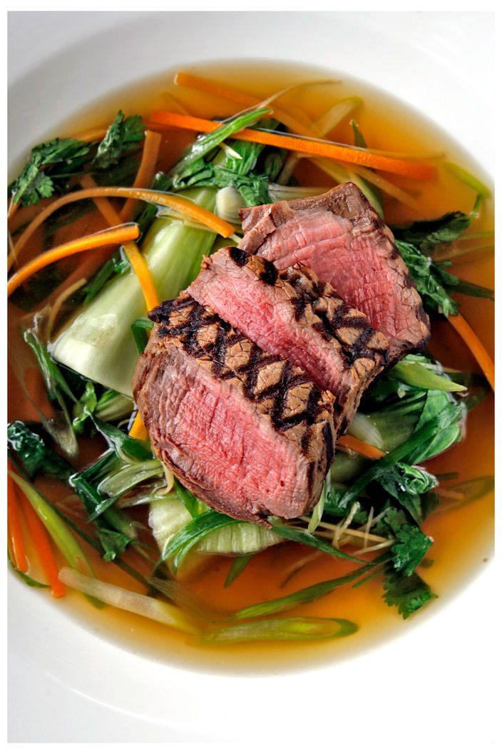 Poached Fillet of Beef with Soy and Ginger Featured Image - Full Image
