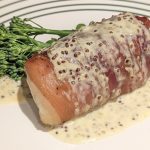 Monkfish Wrapped in Prosciutto Crudo with a White Wine and Mustard Sauce Featured Image - Thumbnail Image